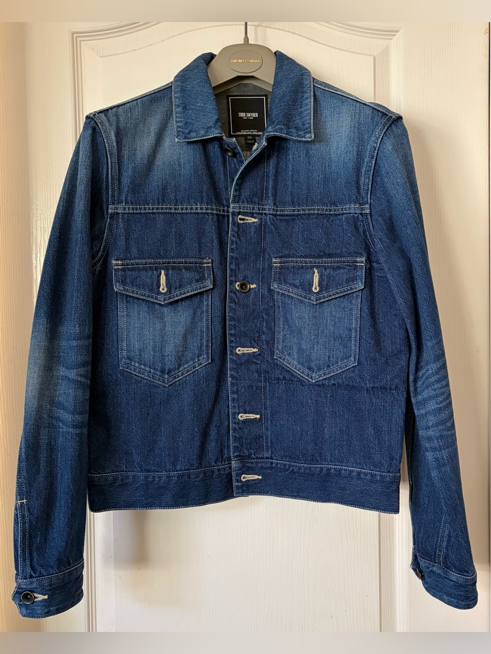 Todd Snyder red line selvedge Denim Trucker Jacket Size 36 Made In Japan